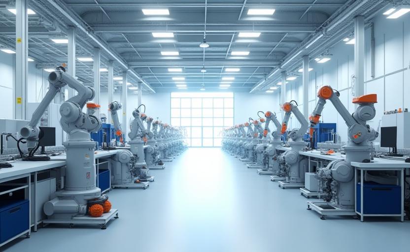 Produktionshalle Mellstroy Robotics